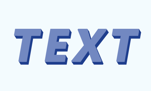 3d text shadow