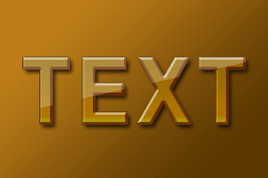 glossy text