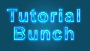 Glowing text effect