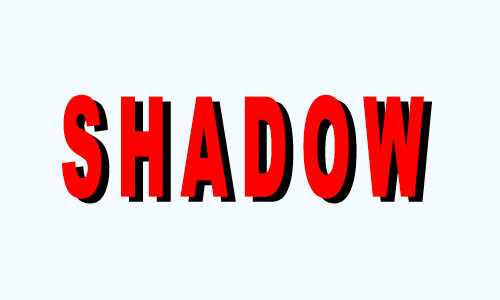 shadow text effect